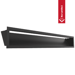 Ventilatierooster LUFT 12x80 zwart Slim