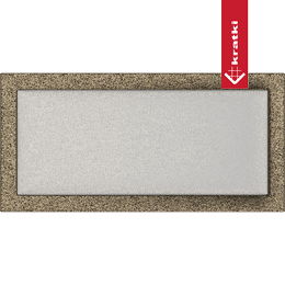 Grille de ventilation 22x45 noir et or