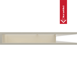 Kratka LUFT narożny prawy 54,7x76,6x9 krem Slim