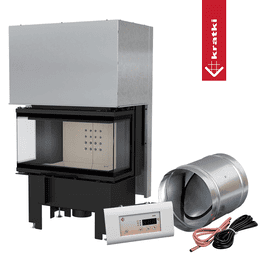 Camino intelligente KRATKI NBC 680/280 7 kW Ø 160 porta sollevabile MSK