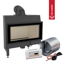 Pametni čelični kamin KRATKI NADIA 14 kW Ø 200 MSK