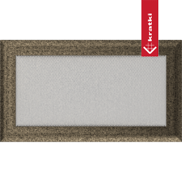 Kratka wentylacyjna kominkowa Oskar 17x30 czarno-złota