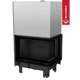 Stålpeis KRATKI MBZ høyre 13 kW Ø 200 Lift-Up sort thermotec