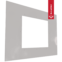 szyba  OSCAR white panel, hartowana, lakierowana, poler 630x900