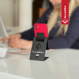 Baza telefona tablet crne strukture KRATKI logo