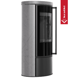 KRATKI ERIK Ø150 5.5 kW GREY SATIN Ceramic Stove Lid Termotec Soft Close
