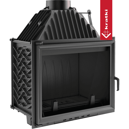Cast iron fireplace KRATKI AMELIA 21 kW Ø 200