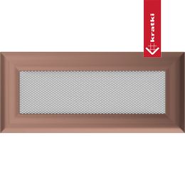 Kratka wentylacyjna kominkowa Oskar 11x24 miedziana