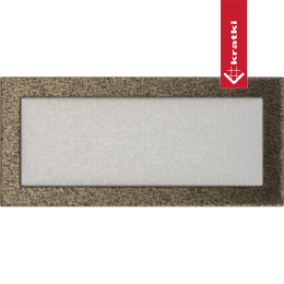 Capac aerisire 17x37 negru și auriu