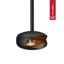 suspended bioethanol fireplace KRATKI OVO black