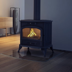 Wood burning cast iron stove K6 Ø 150 8 kW