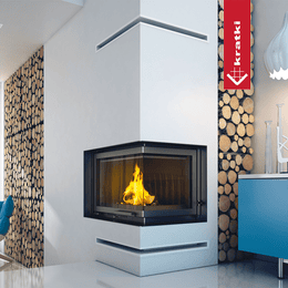 Kamin od lijevanog željeza KRATKI ZUZIA desni 15 kW Ø 200