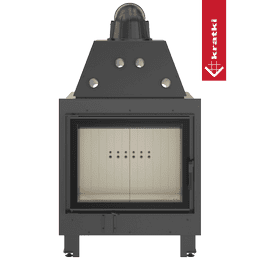Kamineinsatz aus Stahl MBA 17 kW Ø 200 Doppelverglassung