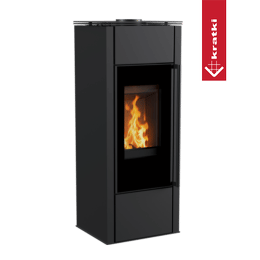 Piec wolnostojący Hati Aqua z płaszczem wodnym 10kW czarny termotec