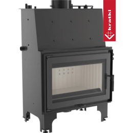 Wasserführender Kamineinsatz KRATKI AQUARIO O 12 kW Ø 200 mit Türfeder
