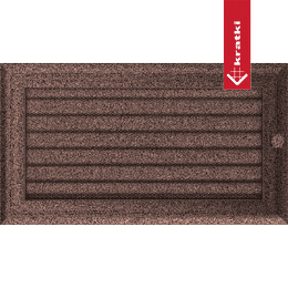 Vent Cover Oskar 17x30 galvanic copper painted with blinds