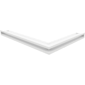 Kratka wentylacyjna kominkowa LUFT narożny lewy 76,6x54,7x6 biała Slim
