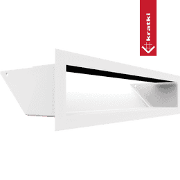 Grille de cheminée LUFT 9x40 blanc Slim