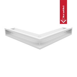 Rejilla de ventilación LUFT esquina 56x56x9 blanco