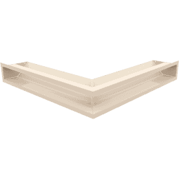 Eck-Lüftungsgitter LUFT 56x56x9 Creme Slim