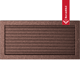 Kratka wentylacyjna 22x45 miedziana z żaluzją