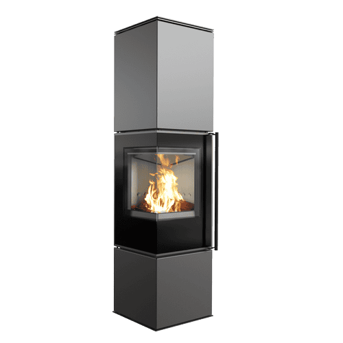 Wood burning steel stove REN/L left Ø 150 7 kW
