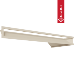 Capac aerisire LUFT colt stanga 80x40x9 crem Slim