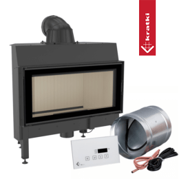 Chimenea de acero intelligente KRATKI NADIA 14 kW Ø 200 MSK GLASS