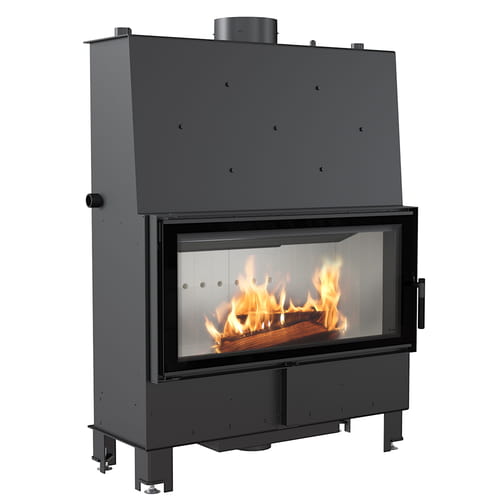 Water heating fireplace LUCY 20 kW Ø 200 Double glass