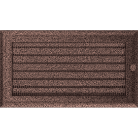 Vent Cover Oskar 17x30 galvanic copper painted with blinds