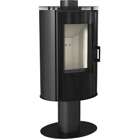 Wood burning steel stove AB S/N/O/DR/GLASS rotatable Ø 150 8 kW
