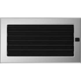 Vent Cover 17x30 nickel - plated with blinds