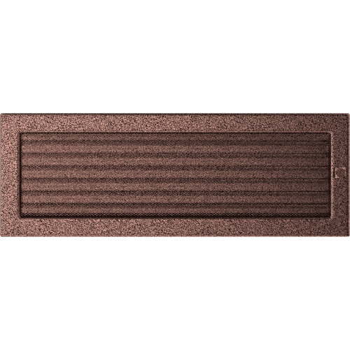 Grille de ventilation 17x49 cuivre avec une persienne