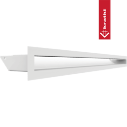 Ventilatiedeksel LUFT 6x80 wit Slim