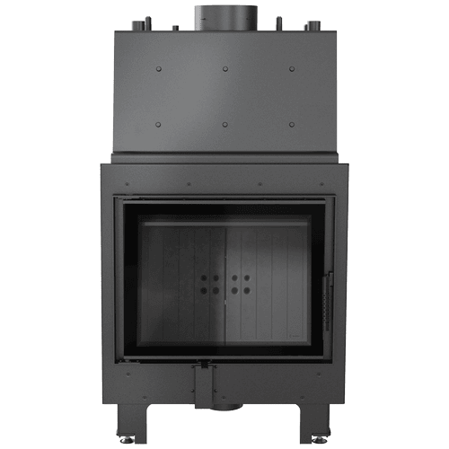 Water heating fireplace MBZ 13 kW Ø 200 black thermotec lining