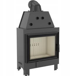 Kamineinsatz aus Stahl KRATKI MBA 17 kW Ø 200 mit Türfeder