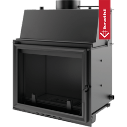 Semineu centrala AMELIA 15 kW Ø 220 Geam dublu
