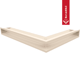Vent Cover LUFT corner left 76,6x54,7x9 cream Slim