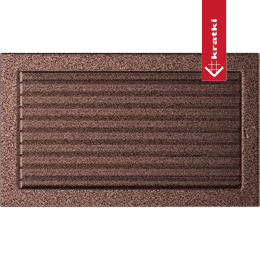 Ventilatiedeksel 22x37 koper met zonwering