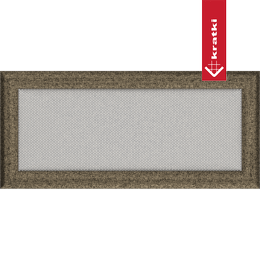 Kratka wentylacyjna kominkowa Oskar 17x37 czarno-złota