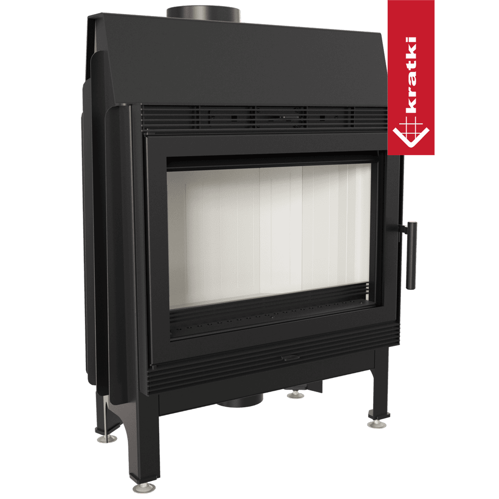 Steel fireplace KRATKI BLANKA 11 kW Ø 180