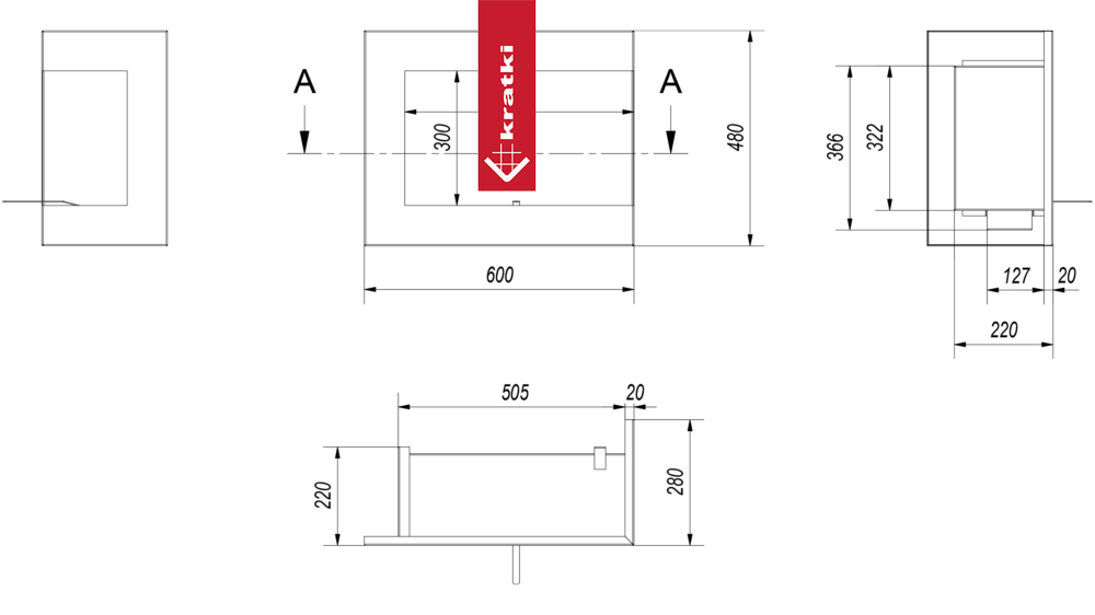 Technische tekening 5 — Kratki Delta TÜV