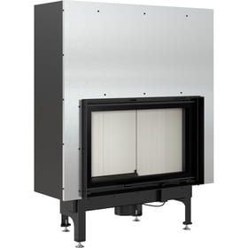 Steel fireplace NADIA 12 kW Ø 200 Lift-up self closing door