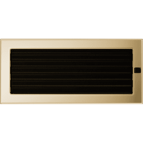 Vent Cover 17x37 gold - plated with blinds