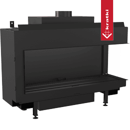 Kominek gazowy KRATKI LEO 100 prawy gaz ziemny (NG) ∅ 100/150 9 kW
