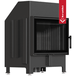 Cheminée KRATKI ZIBI ECO 9,9 kW Ø 180 avec fermeture et revêtement noir
