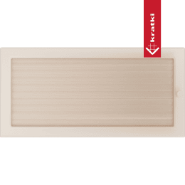 Kratka kominkowa 22x45 kremowa z żaluzją