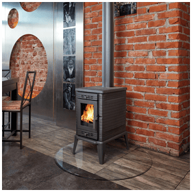 Wood burning cast iron stove K10 Automatic Air Control Ø 130 10 kW