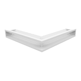 Kratka wentylacyjna kominkowa LUFT narożny 56x56x9 biała