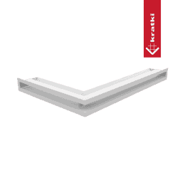 Vent Cover LUFT corner right 40x60x6 white